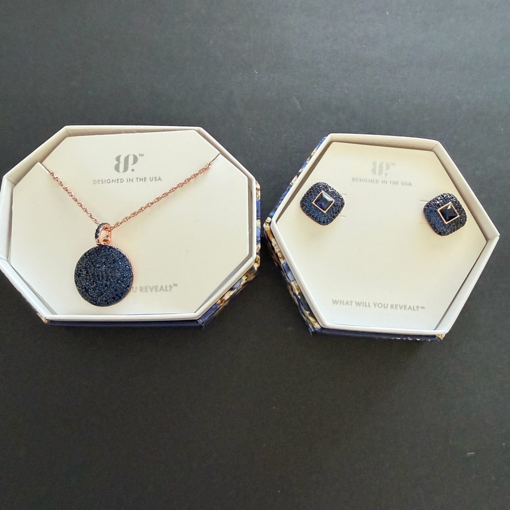 Elegant Blue Jewelry Set